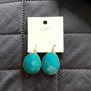 Loft turquoise drop earrings